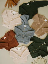 Mebie Baby Vancouver Knit hooded Cardigan baby kids sweater