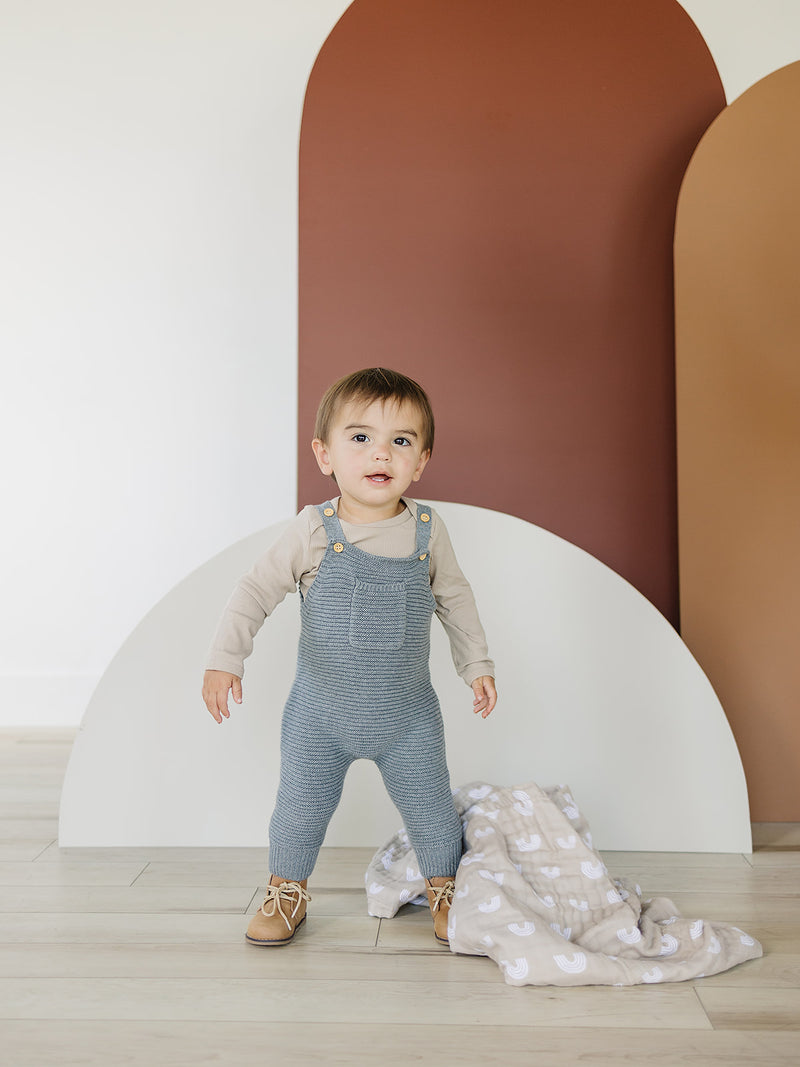 Mebie baby knit pocket overalls baby vancouver