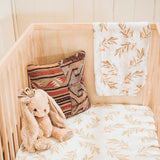Piyama Vancouver Olive leaf baby crib sheets