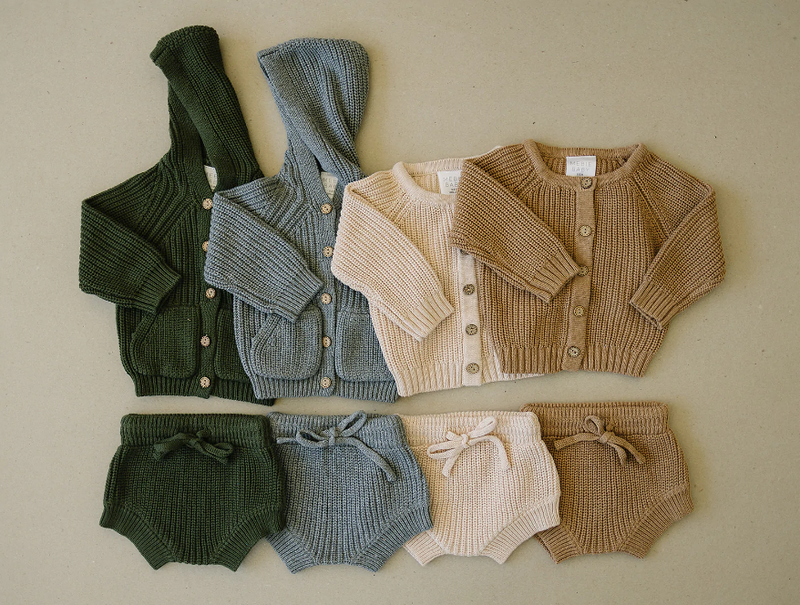 Mebie Baby Vancouver Knit hooded Cardigan baby kids sweater