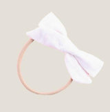 baby girl head band bow linen vancouver
